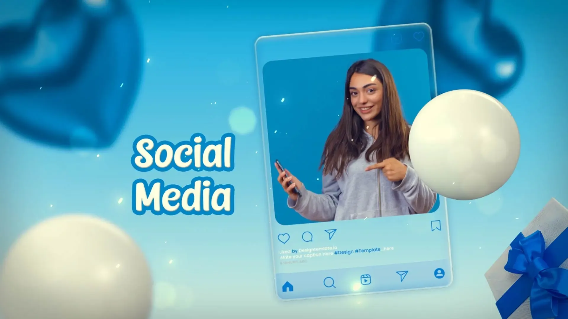 Social Media Post 3D Intro